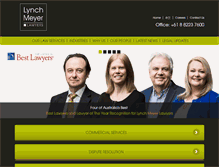 Tablet Screenshot of lynchmeyer.com.au
